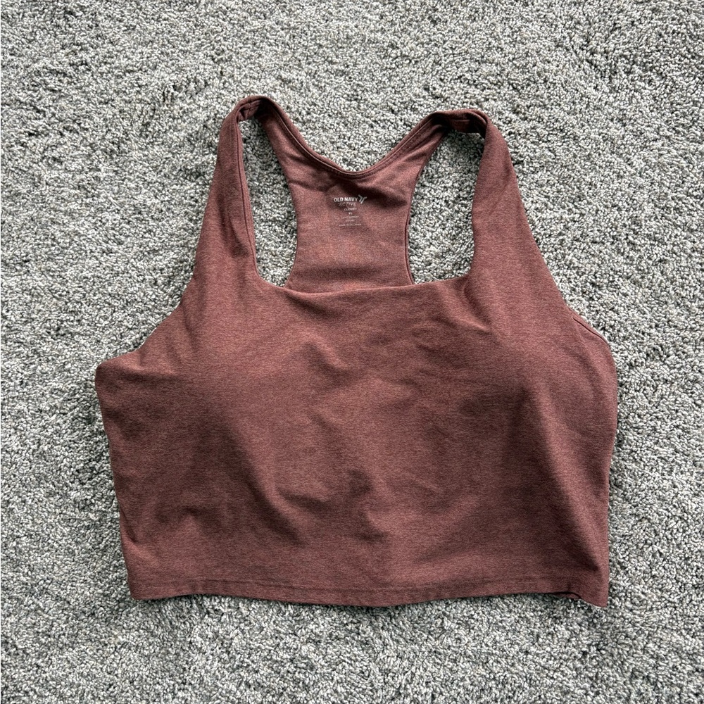 Old Navy Terra Cotta Racerback Sports Bra